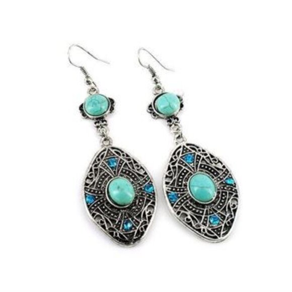 $50 for a set Turquoise Owl Bracelet $29.95 Turquoise Earrings $19.95 - Picture 5 of 14